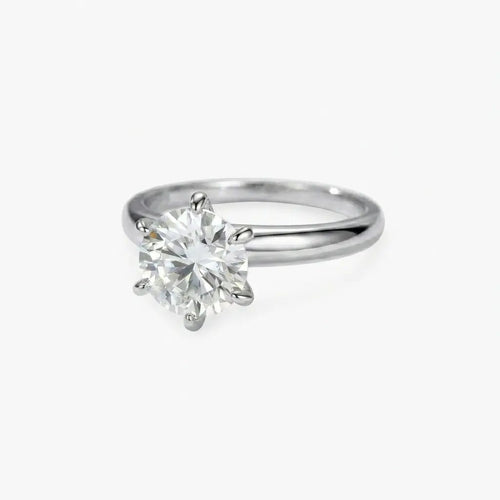 Classic Solitaire Moissanite Ring - Cleora