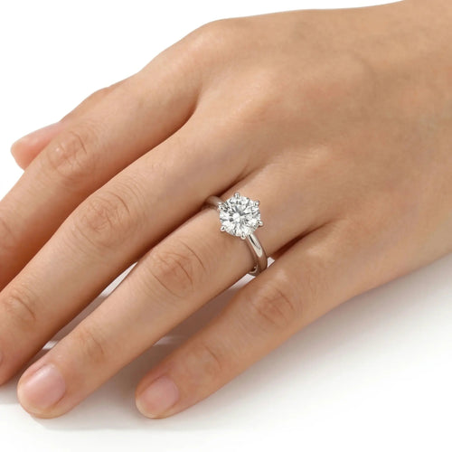 Classic Solitaire Moissanite Ring - Cleora