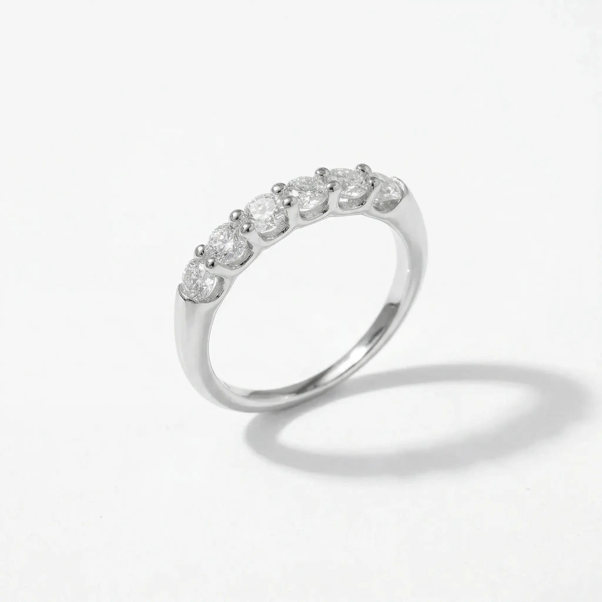 Half Eternity Moissanite Band - Cleora