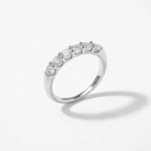 Half Eternity Moissanite Band - Cleora